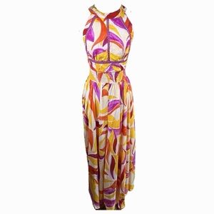 Abel the Label women’s SMALL Vibrant Multicolor Maxi Dress